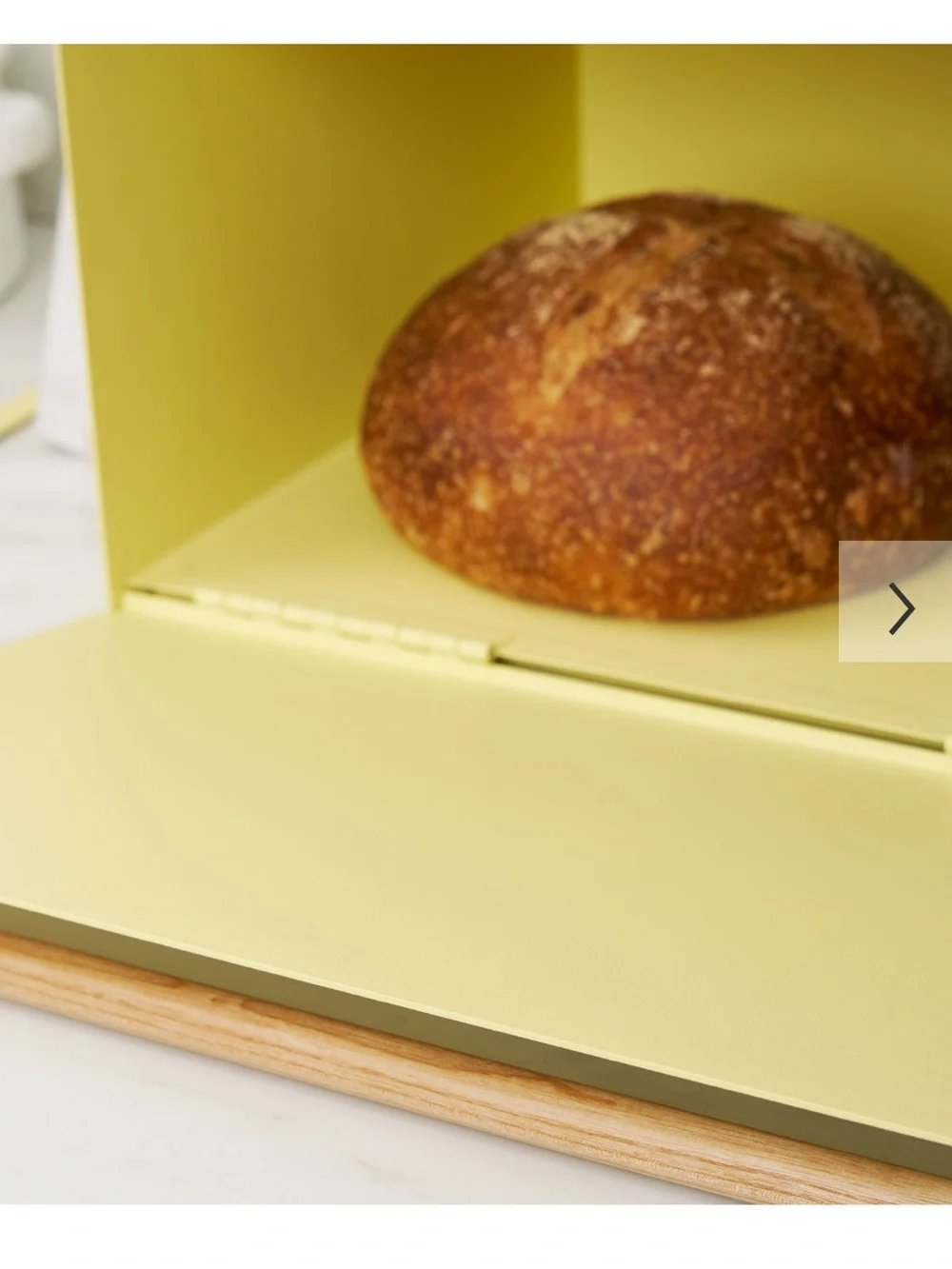 Yamazaki Home Yellow Steel Bread Box